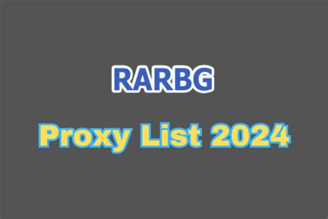 rarbg proxy|RARBG Proxy List 2024: WORKING [ RARBG Mirror.